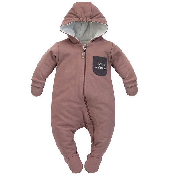 Ciepły Kombinezon dla chłopca "Dreamer" PINOKIO ciemny beż