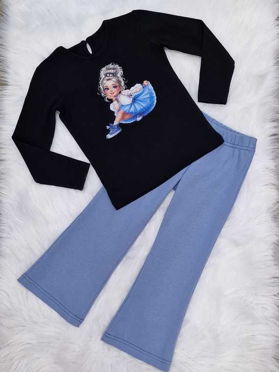 Bluzka długi rękaw Sweet Girl Bambarillo czarny