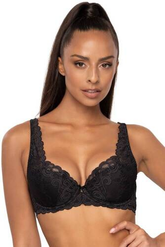 Biustonosz Usztywniany Full Cup M-3824/22 Natalie  Mat czarny