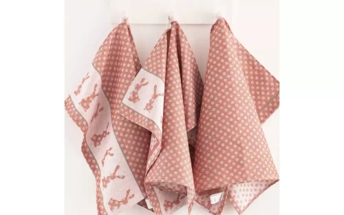 Komplet ścierek kuchennych 8525/10 w drewnianym pudełku Zwoltex rudy 