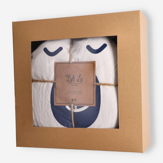 Kocyk niemowlęcy z poduszką LUL-0050 Luli Lu - granatowy