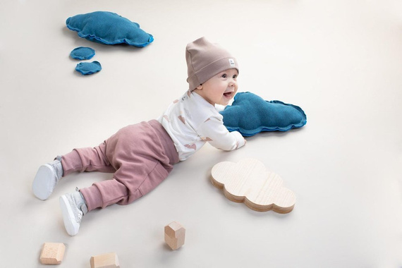 Body z długim rękawem "Dreamer" Pinokio - ecru druk