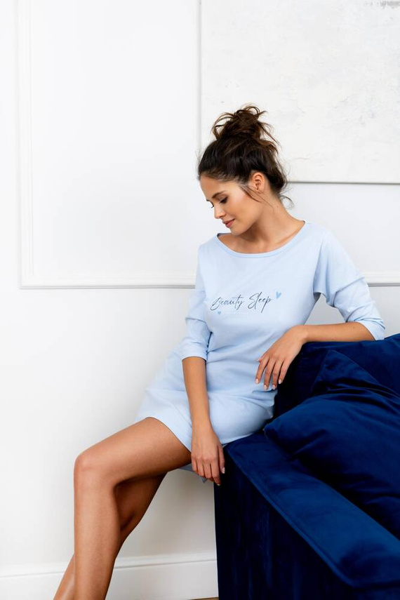 Koszula Nocna Beauty Sleep Sensis - błękitny