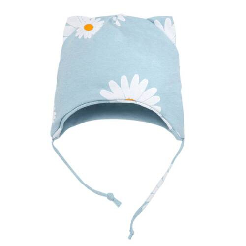 Czapka wiązana dla dziewczynki Daisy Pinokio - niebieski