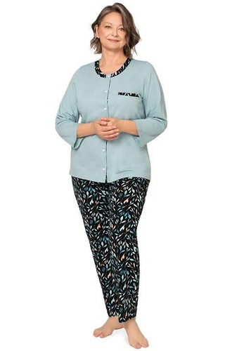 Piżama damska 262 Olga II Martel - turkusowa