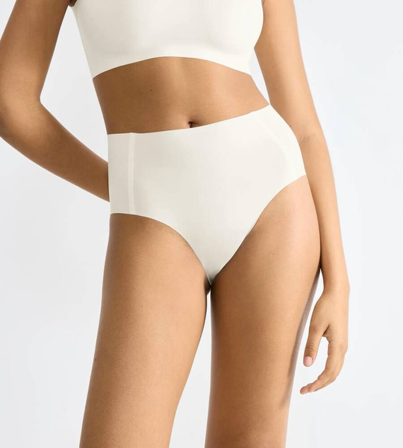 Figi Damskie Zero Feel 2.0 High Waist Sloggi - silk white