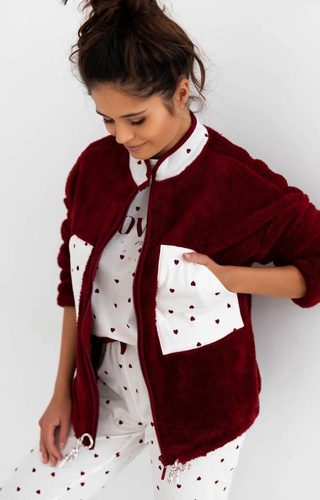 Bluza damska Simonette Sensis - bordowy