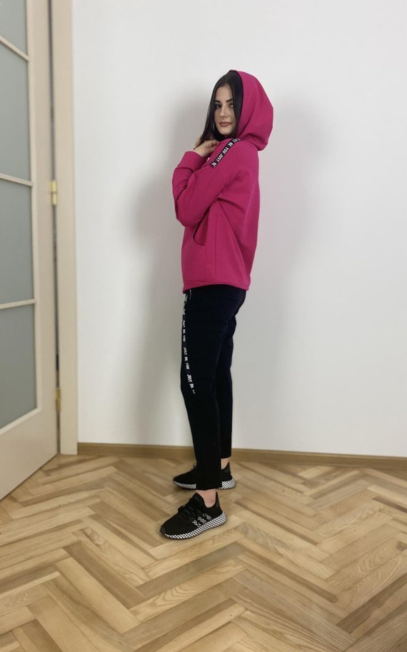 Komplet dresowy 496 Just Forex - amarant