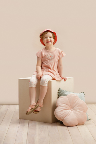 Tunika z krótkim rękawem Summer Garden Pinokio - różowy