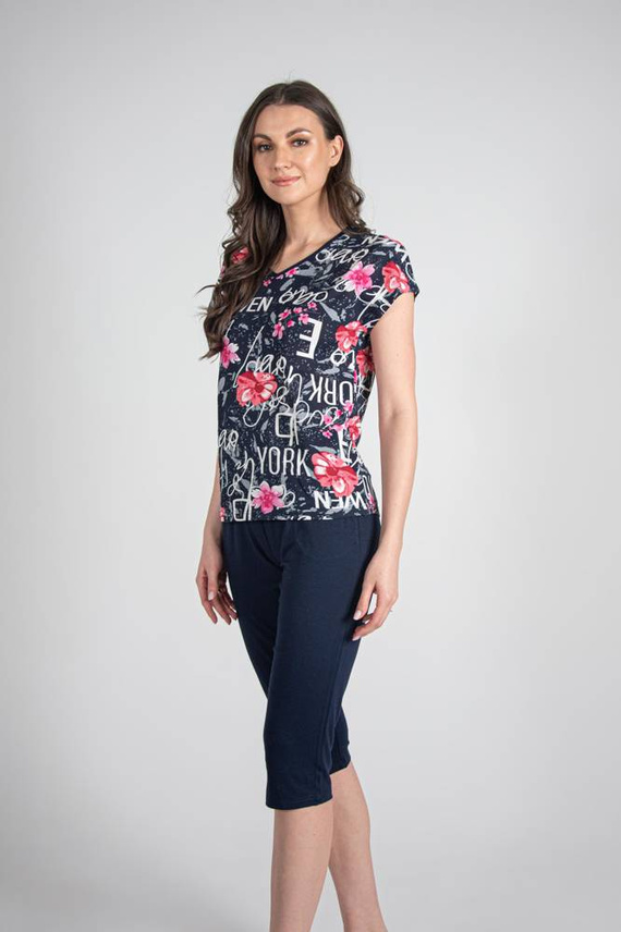 Piżama Damska 676 Soled Forex - czerwony