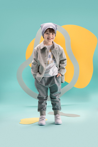 Pumpy chłopięce Fun Time Pinokio - mięta druk