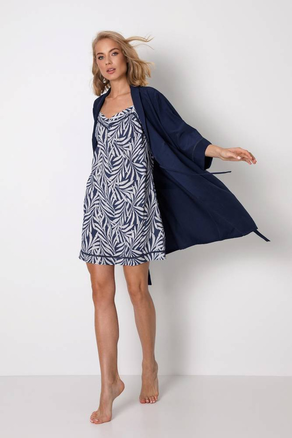 Koszula Nocna Leya Nightdress Aruelle -granatowy