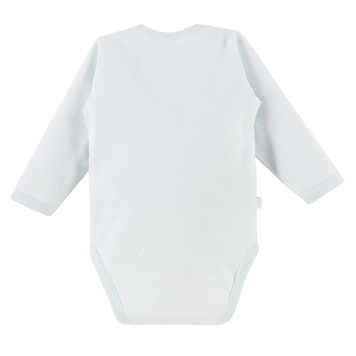 Body dziecięce rozpinane Big Bear Eevi - miętowy paski