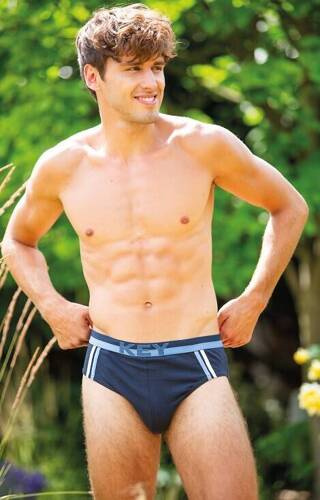 Slipy męskie MPP 151 2-pak Key - czarny-szary