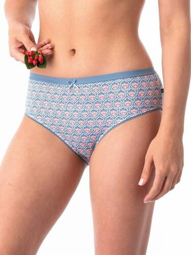 Figi damskie LPC 736  2-pak Key  niebieski brązowy