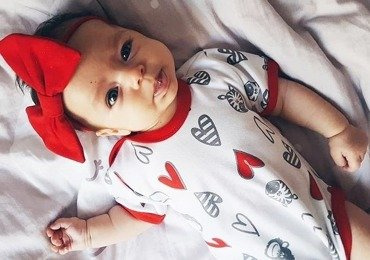 55121966 Body z krótkim rękawem "Love" Oscar Kids