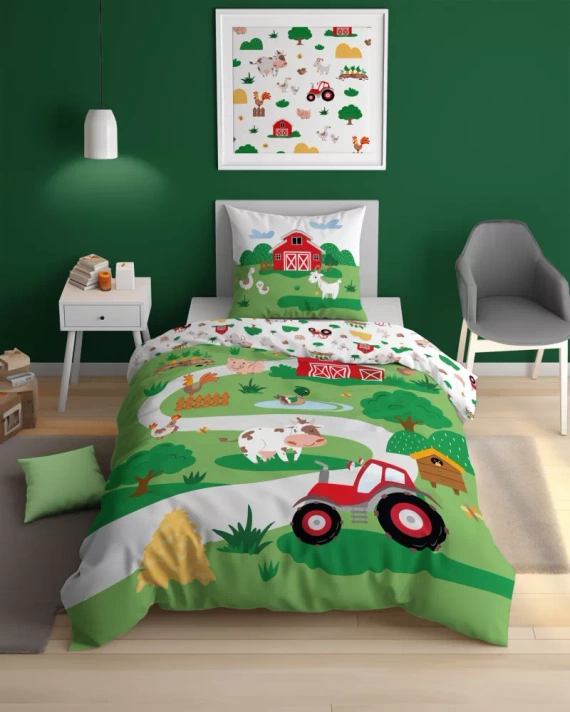 Pościel bawełniana świecąca w ciemności 5407 A Farma Detexpol