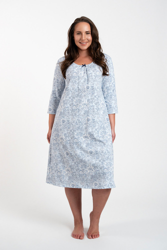 Koszula nocna damska Antonia Italian Fashion - druk niebieski 