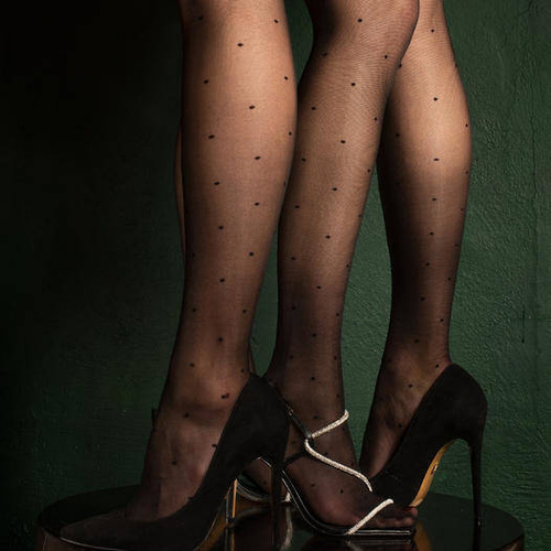 Rajstopy Puntina 471 Lurex Gabriella -czarny