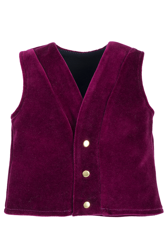 430W Little Gentleman Welurowa kamizelka dla chłopca Marija - bordo
