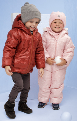 Kombinezon zimowy bez stópek Winter Pinokio - róż 