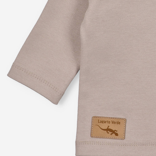 Bluzka gładka Lagarto Verde - beżowy