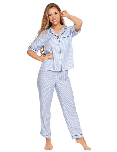 Piżama damska  PDD7200-001 Moraj - niebieski