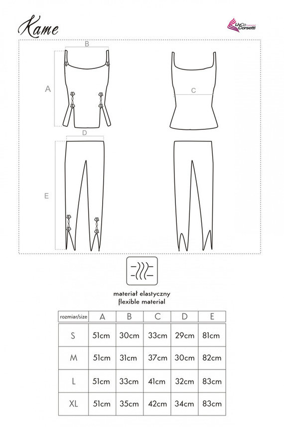 Komplet damski Kame LC 50002 LivCo Corsetti Fashion