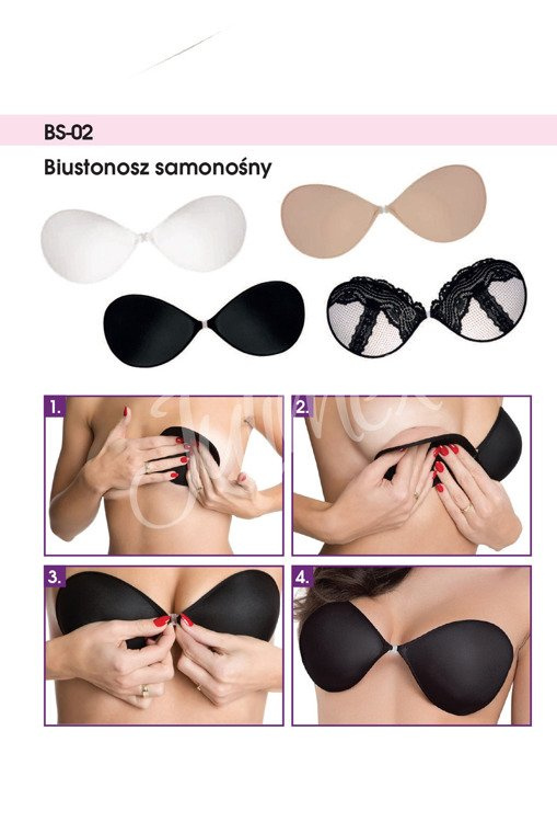 BS 02 Biustonosz samonośny push- up Julimex - beżowy