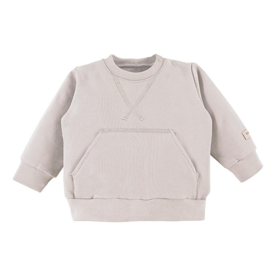 Bluza dresowa Kangurek "SIMPLY COMFY"  Eevi- beżowa
