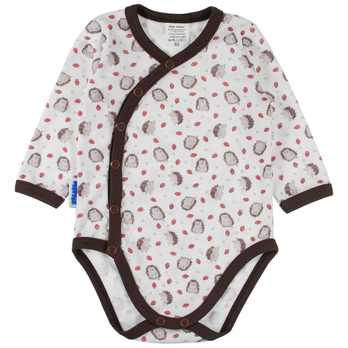 Komplet body z półśpiochem Jeżyki Martex brązowy