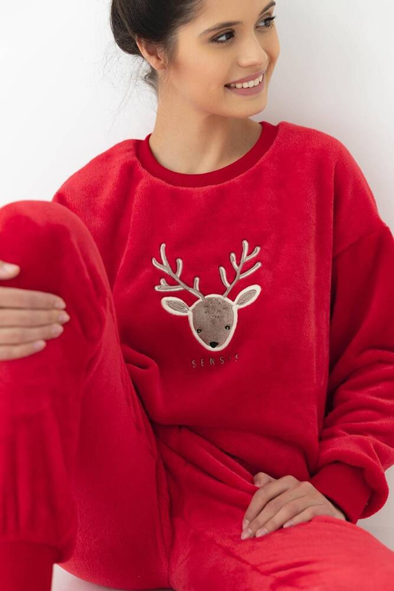 Piżama damska Harriet Sensis - czerwony