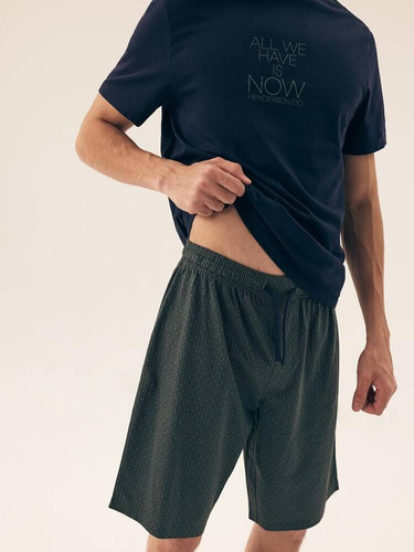 Piżama Męska 42632 Premium Henderson - granatowy