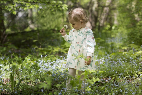 Sukienka niemowlęca "Spring Light" PINOKIO ecru druk