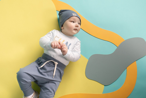 Legginsy Fun Time Pinokio- niebieski