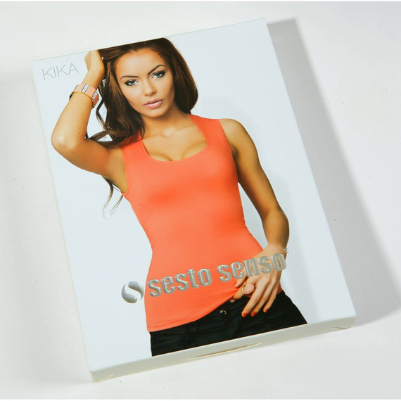 Koszulka na ramiączkach Kika Sesto Senzo biały