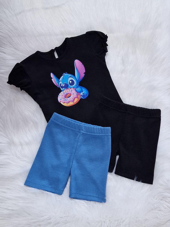 Koszulka dziecięca Stworek krótki rękaw Bambarillo czarny