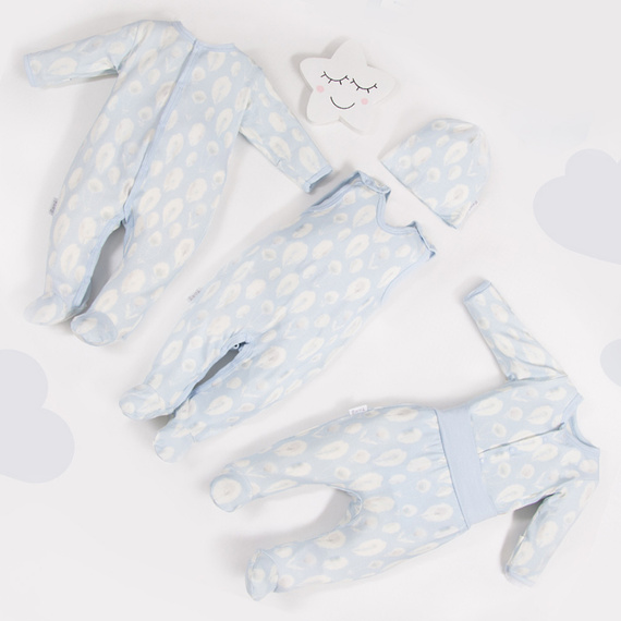 Śpiochy niemowlęce Bamboo Ewa Klucze- szary