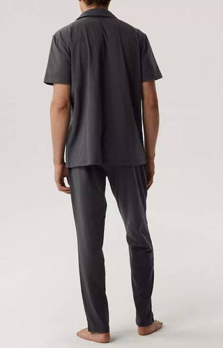 Piżama męska krótki rękaw BNMP-002 Atlantic-ciemny szary