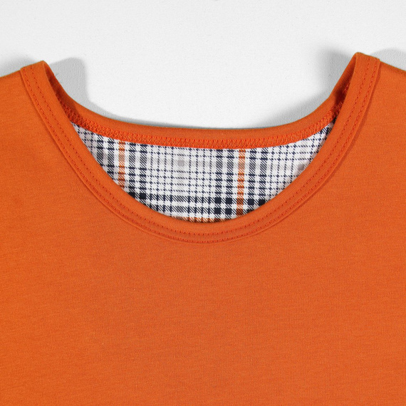 Bawełniana piżama męska z krótkim rękawem 2379/29 Sesto Senso - pomarańczowy