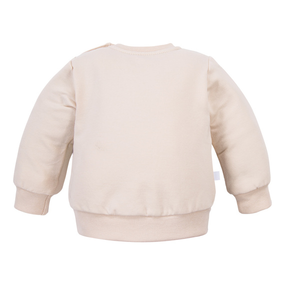 Beary Cool Eevi – Bluza niemowlęca jasny beż, bawełna, miś