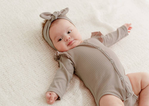 Body rozpinane Basic Koala - beżowy