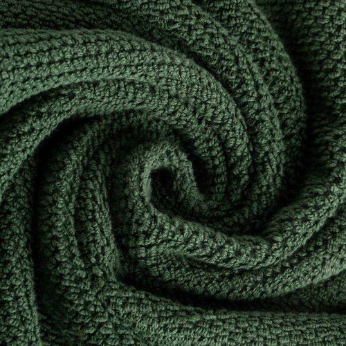 Ręcznik z efektem ryżowym frotte Riso Eurofirany ciemny zielony