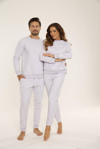 Bluza męska dresowa 813 Indigo Forex - jasny melanż