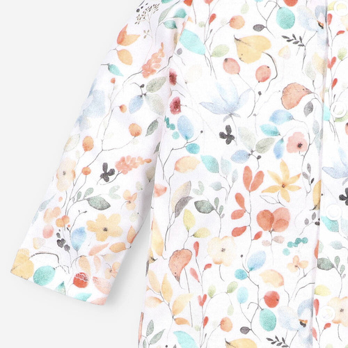 Pajacyk z bawełny organicznej Bicycle Nini druk 