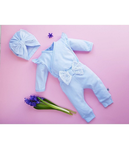  Body Kimono Długi Rękaw 212N Marija - błękitny