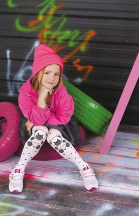 Rajstopy Dziewczęce DR 2115 Babsi Knittex  - bianco