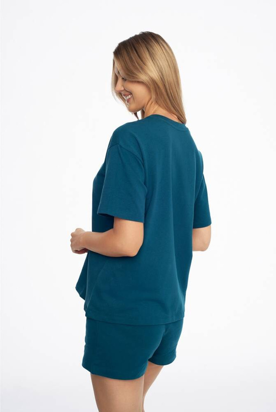 Piżama Damska 41314 Abstract Henderson - turkusowy