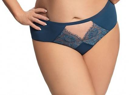 Figi damskie brazyliany K 666 Paradise  GORSENIA  - niebieski