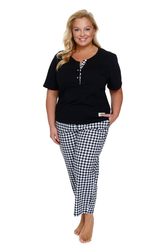 Piżama Damska Plus Size 7267 Doctor Nap - black